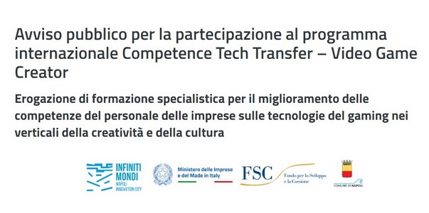 immagine per call Video Game Creator